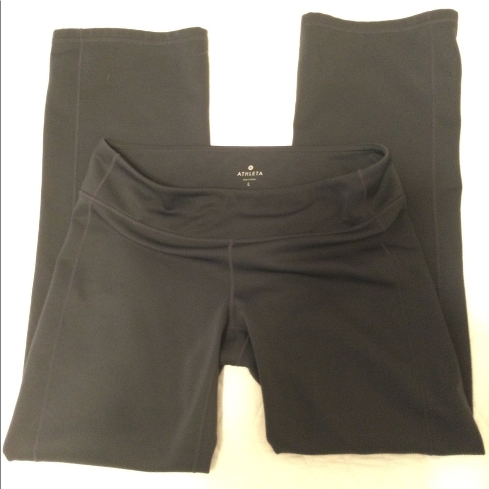 Athleta yoga pants, Sz L, Gray